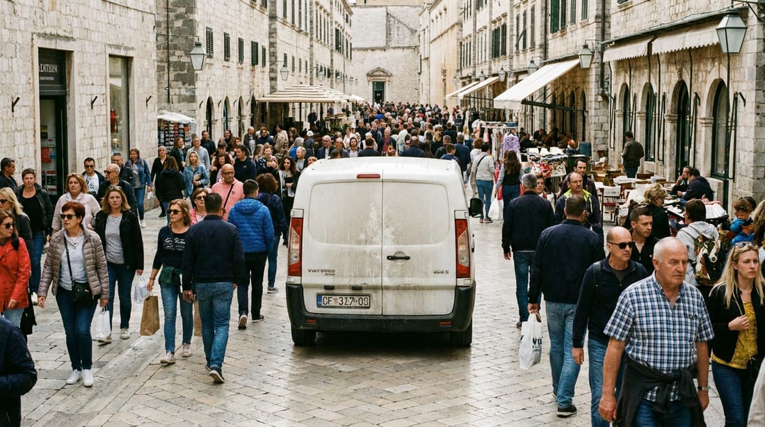 Vehicles in pedestrian areas