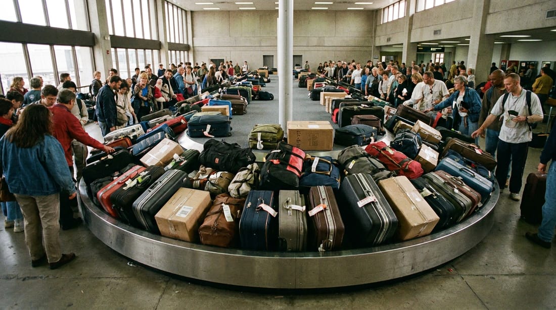 Luggage count exceeds threshold