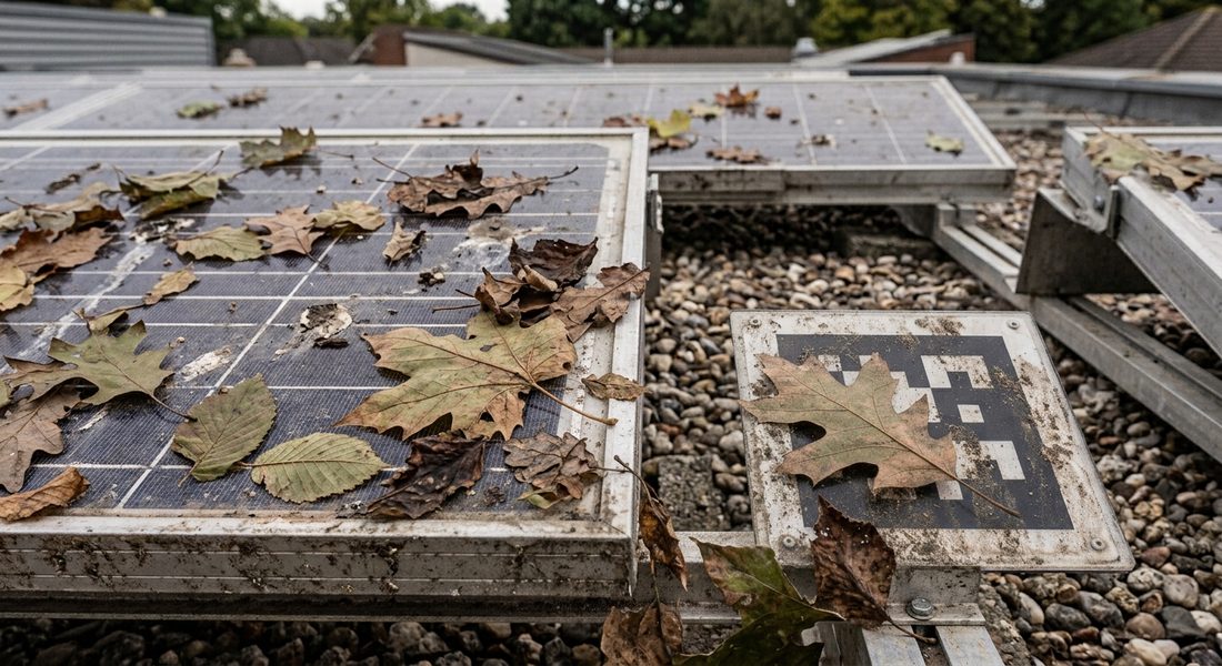 Solar panels dirty/obstructed